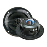 Boss Audio Systems MR60B 2-Way Marine Full Range Loudspeakers - 200W, 6.5" Black Pair